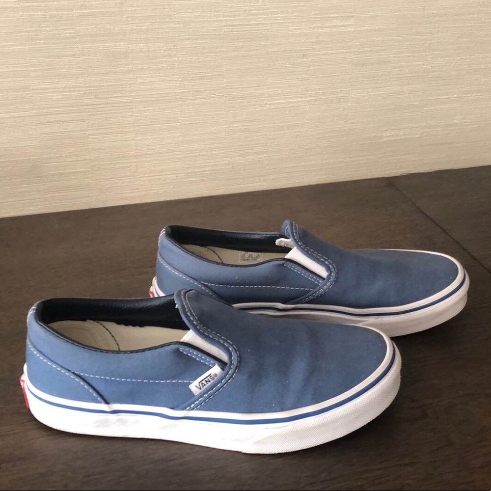 Youth Dusty Blue Slip On Vans